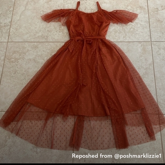 Joyfolie Other - Joyfolie Girls “Lauryl” Dress in rust